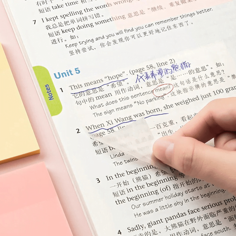 Transparent Sticky Notes Transparent Sticky Notes