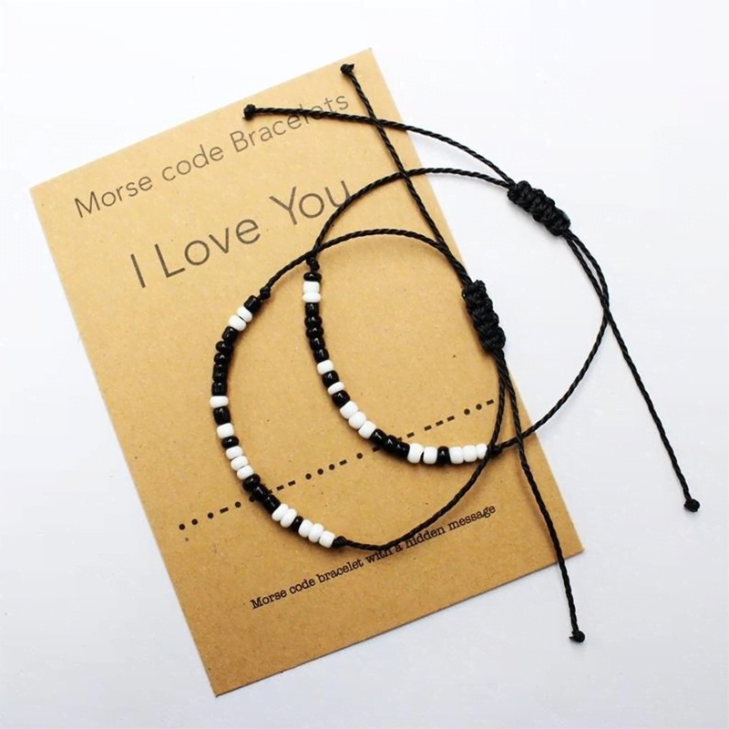 I Love You Morse Code Bracelet I Love You Morse Code Bracelet