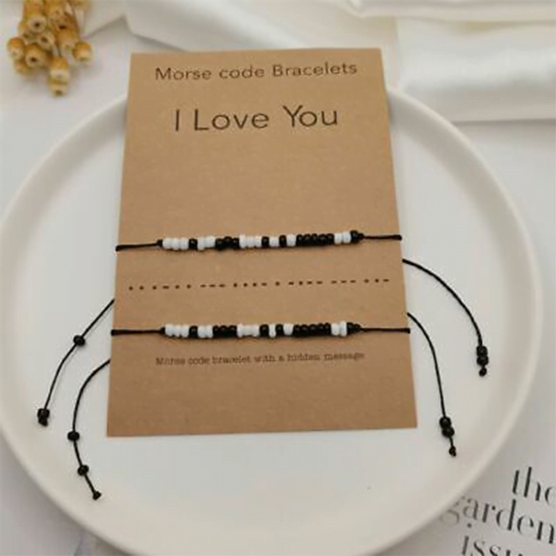 I Love You Morse Code Bracelet I Love You Morse Code Bracelet
