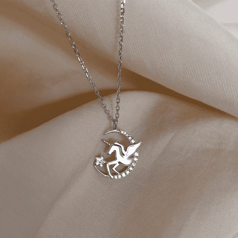 Sterling Silver Unicorn Necklace Sterling Silver Unicorn Necklace
