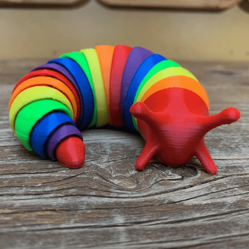 3D Slug Fidget Toy 3D Slug Fidget Toy