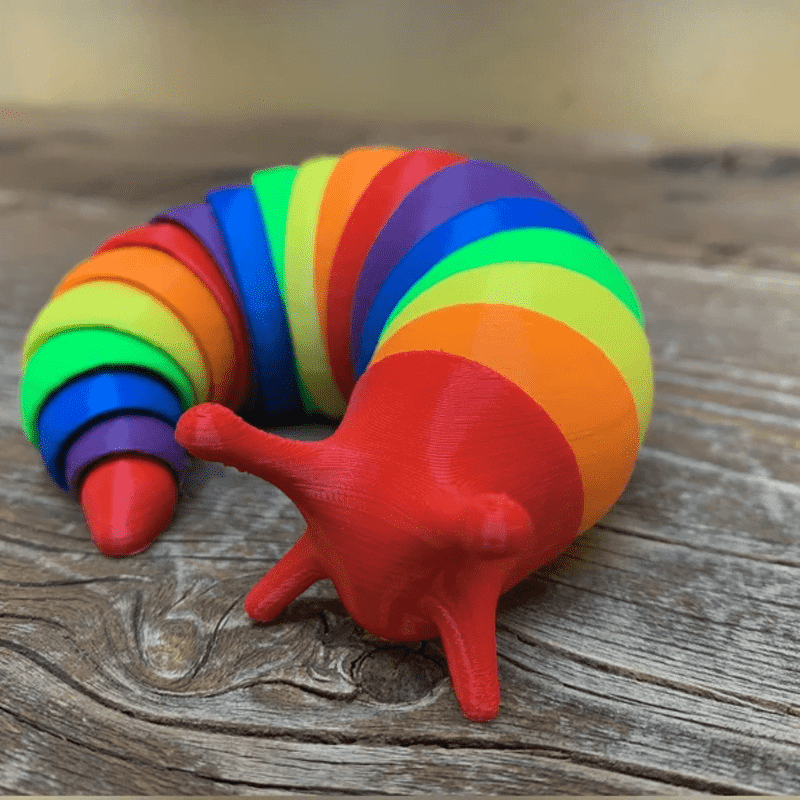 3D Slug Fidget Toy 3D Slug Fidget Toy