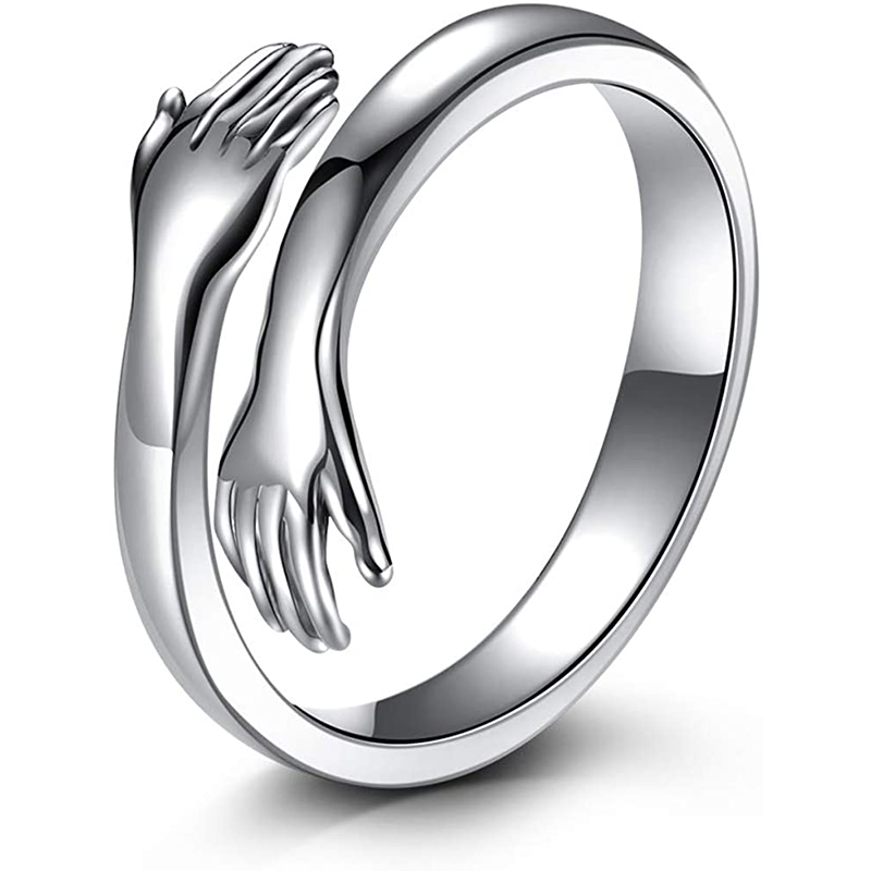 Sterling Silver Hug Ring Sterling Silver Hug Ring