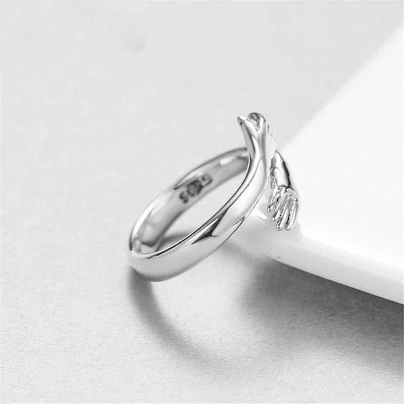 Sterling Silver Hug Ring Sterling Silver Hug Ring