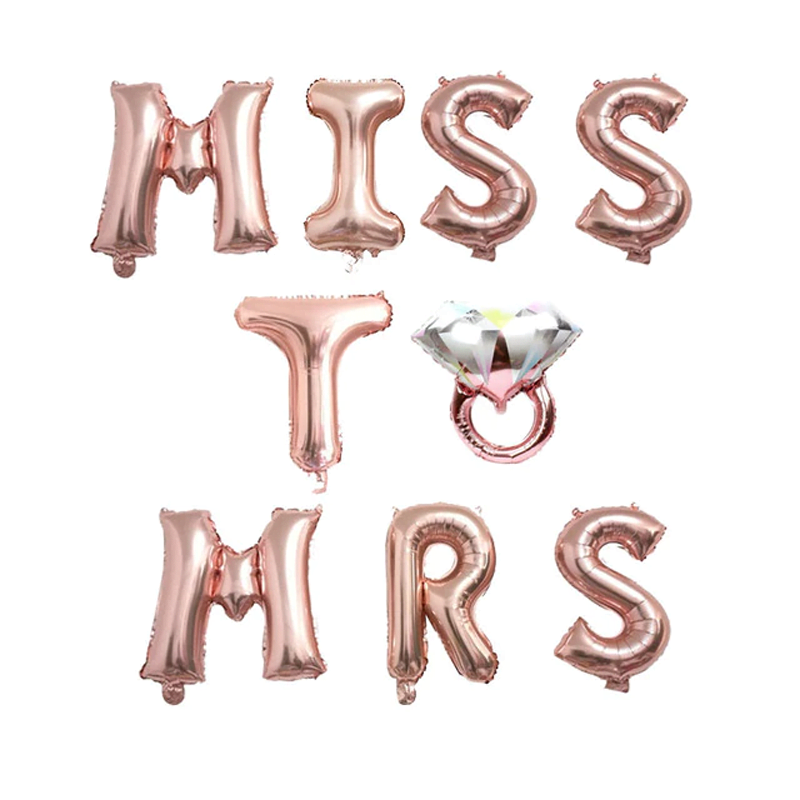 Miss To Mrs. foil Balloons Miss To Mrs. foil Balloons