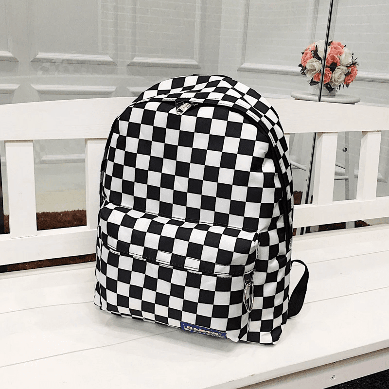 Checkered Backpack Purse Checkered Backpack Purse