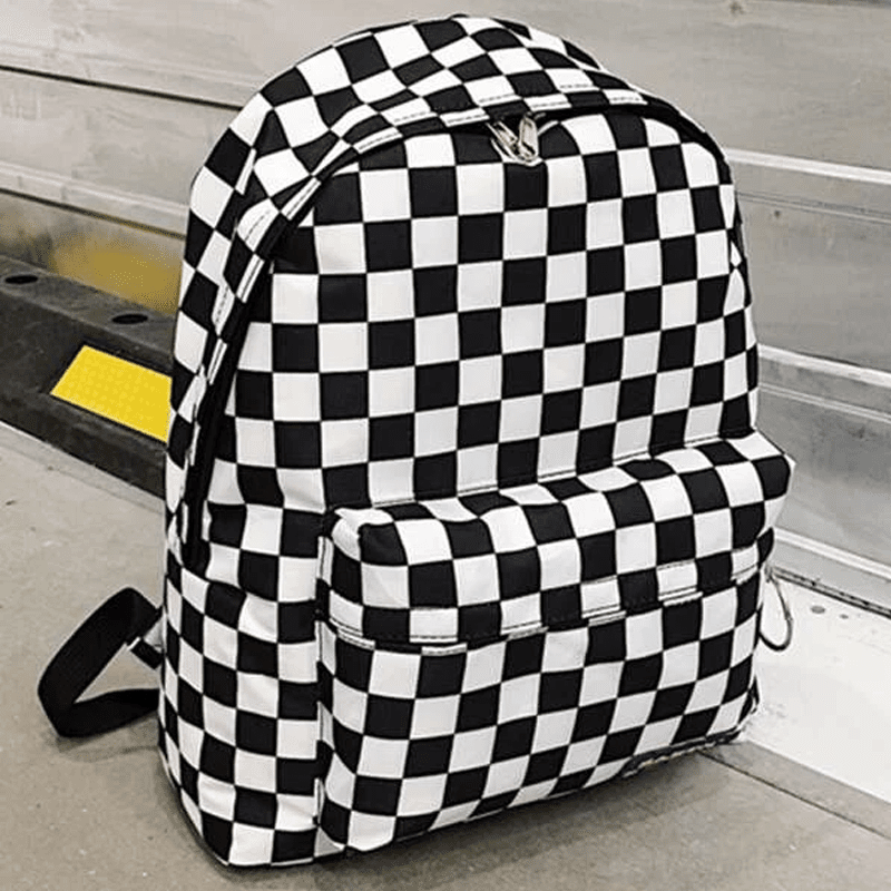 Checkered Backpack Purse Checkered Backpack Purse