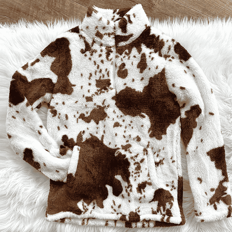 Cow Print Pullover Cow Print Pullover