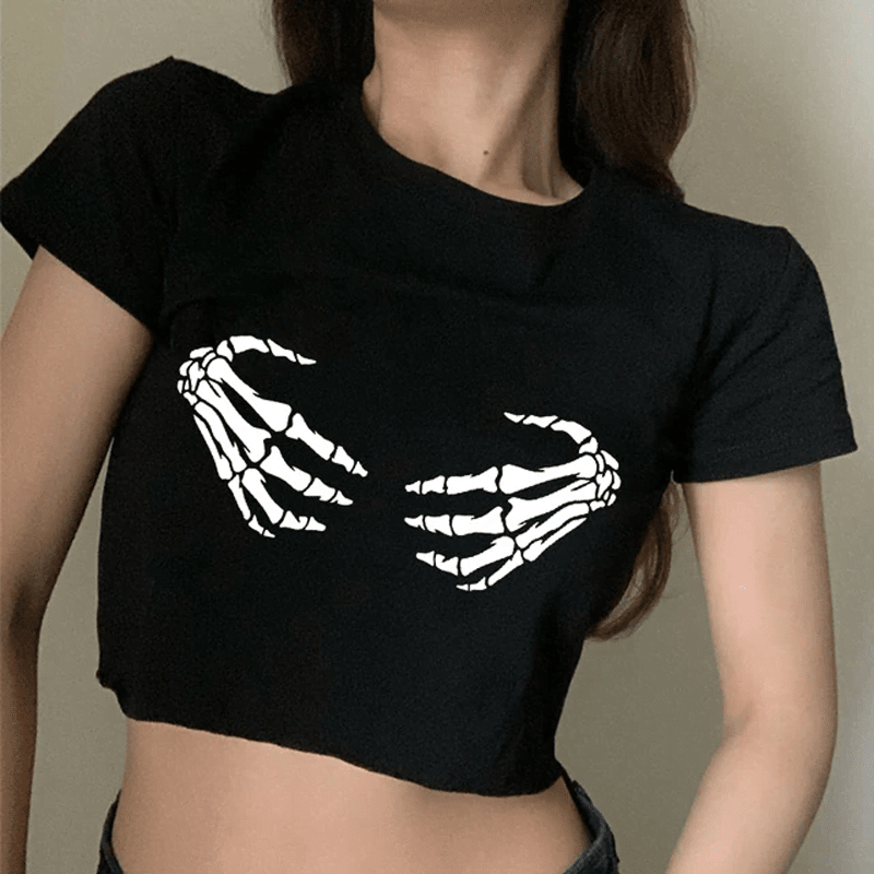 Skeleton Crop Top Skeleton Crop Top