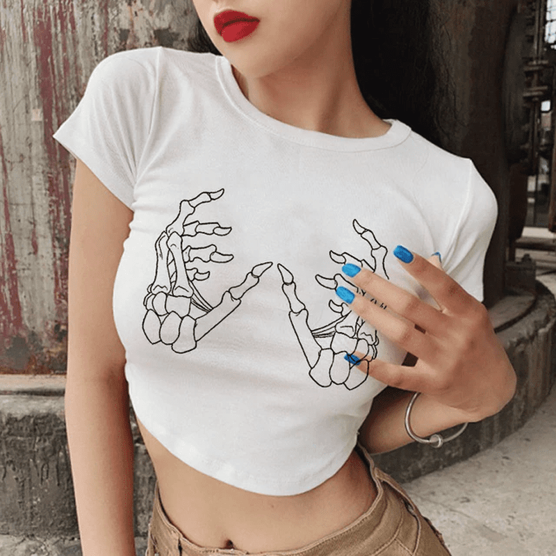 Skeleton Crop Top Skeleton Crop Top