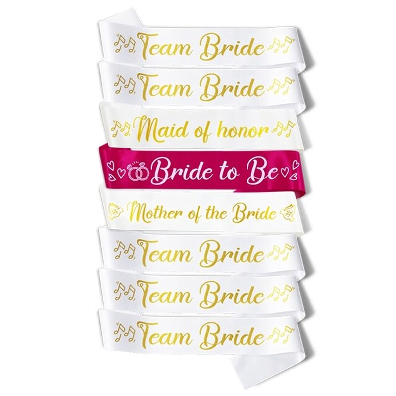 Team Bride Sashes Team Bride Sashes