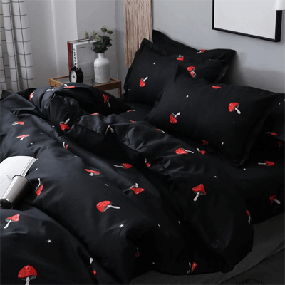 mushroom bedsheet
