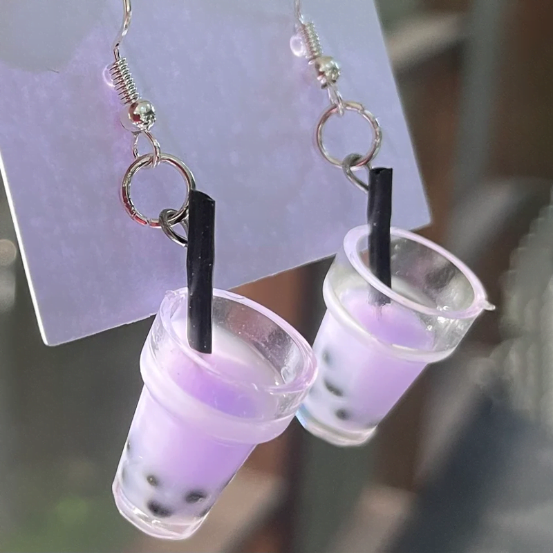 Boba Tea Earrings Boba Tea Earrings