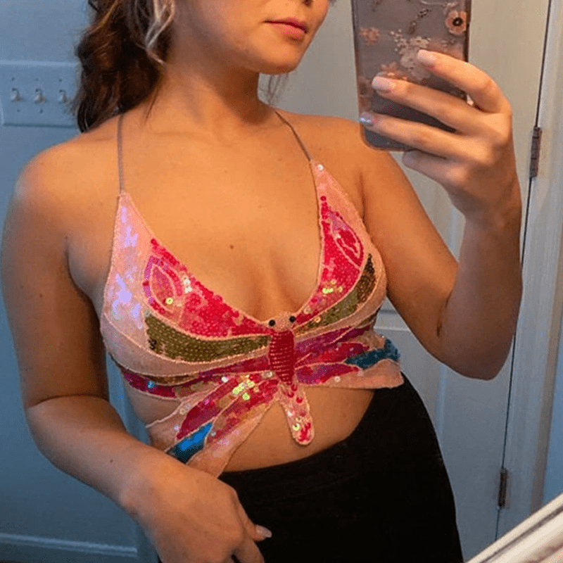 Butterfly Sequin Top Butterfly Sequin Top