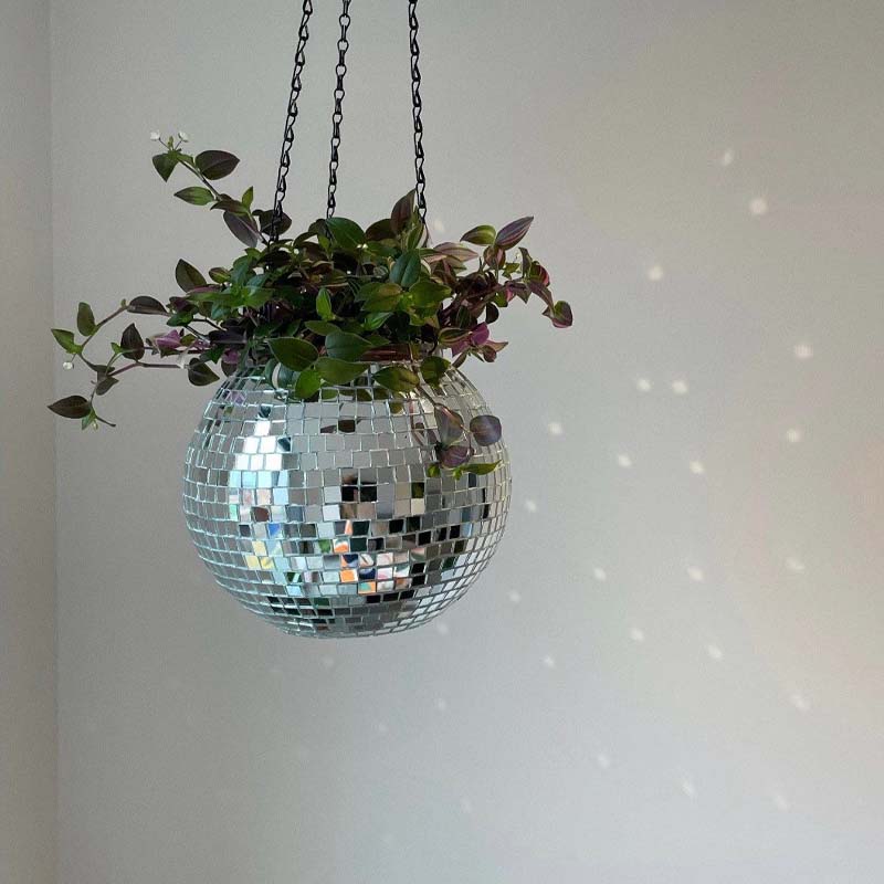 Disco Ball Planter Pot Disco Ball Planter Pot