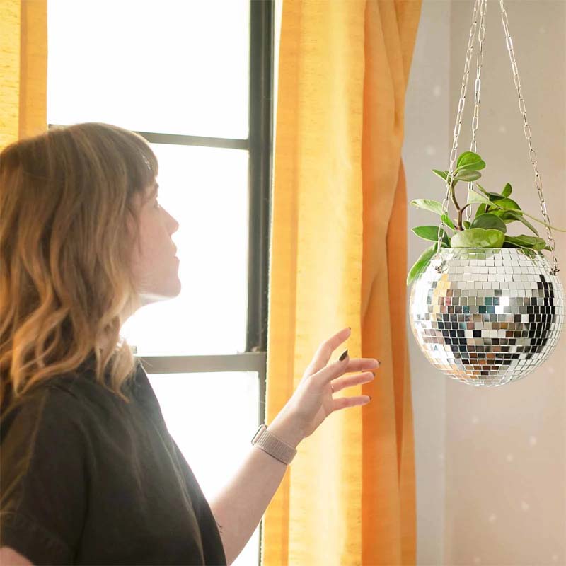 Disco Ball Planter Pot Disco Ball Planter Pot