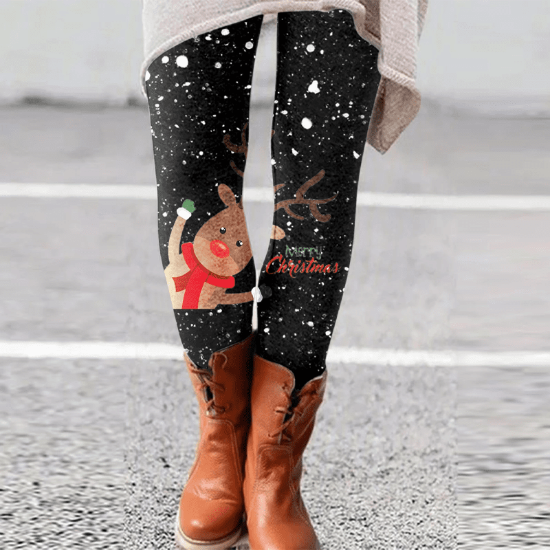 Reindeer Christmas Leggings Reindeer Christmas Leggings