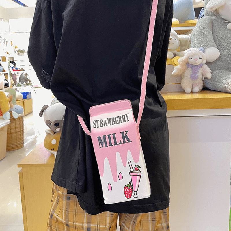 Strawberry Milk Pack Purse Strawberry Milk Pack Purse