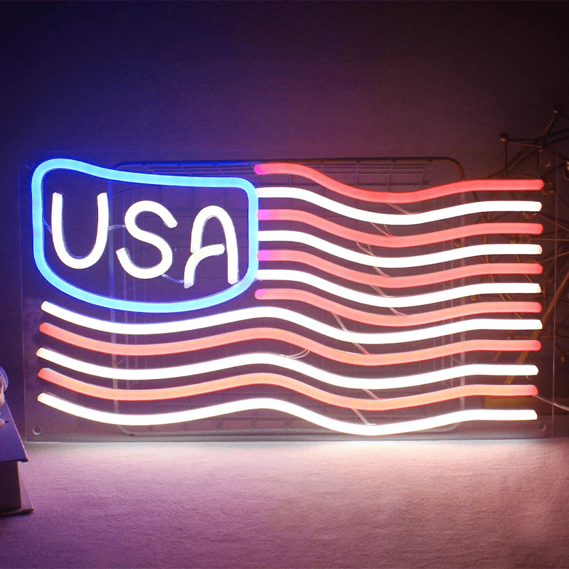 American Flag Neon Sign American Flag Neon Sign