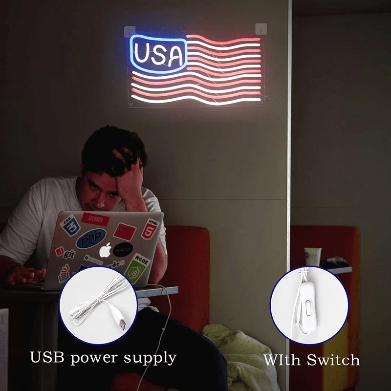 American Flag Neon Sign American Flag Neon Sign