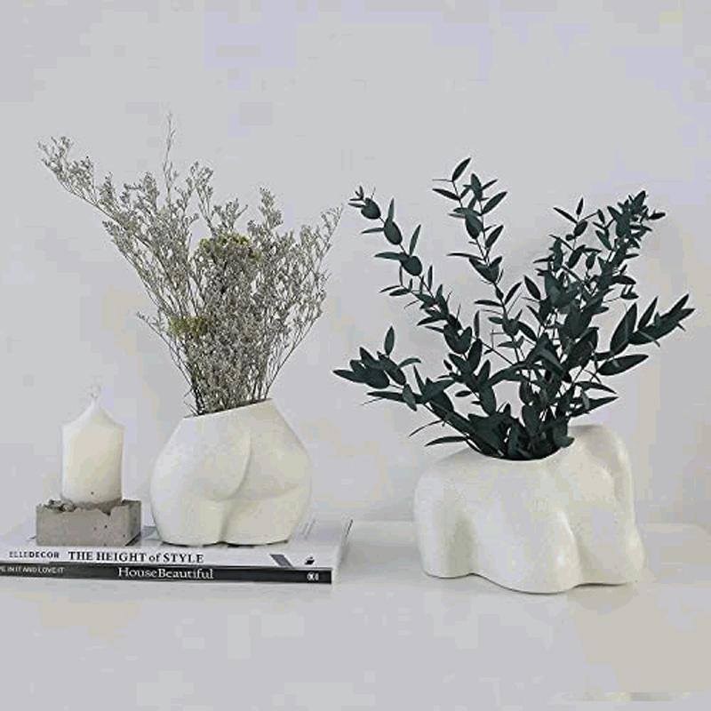 Female Body Plant Flower Pot Female Body Plant Flower Pot