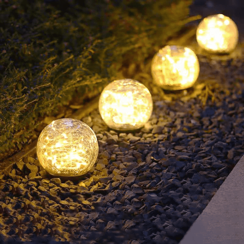 Solar Crackle Ball Lights Solar Crackle Ball Lights