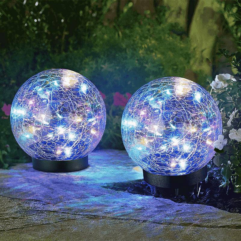 Solar Crackle Ball Lights Solar Crackle Ball Lights