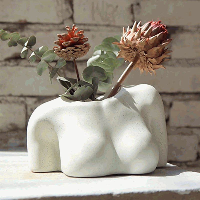 Female Body Plant Flower Pot Female Body Plant Flower Pot
